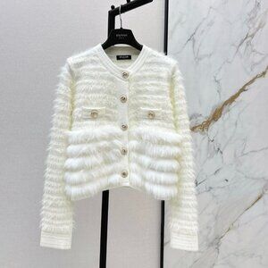 Balmain New Patchwork Cardigan Sweater